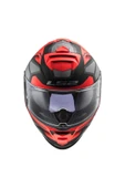 LS2 STORM 2 FASTER MAT KIRMIZI-TITANIUM KASK thumbnail 2