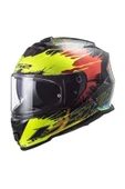 LS2 Storm 2 Drop Siyah-sarı-kırmızı Kask thumbnail 1