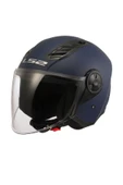 LS2 AIRFLOW 2 MAT NAVY MAVİ AÇIK MOTOSİKLET KASKI - 1
