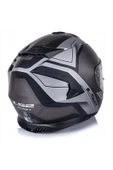 LS2 Storm 2 Faster Tıtanıum Fullface Motosiklet Kaskı Gri Camlı thumbnail 3