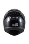 LS2 Rapıd 2 Parlak Siyah Fullface Motosiklet Kaskı Gri Camlı - 4