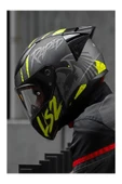 LS2 RAPID 2 RACE RAVEN MAT SİYAH-GRİ-NEON SARI FULLFACE MOTOSİKLET KASKI - 1