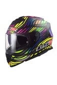 LS2 Storm 2 Power Mat Siyah-gökkuşağı Kask - 1
