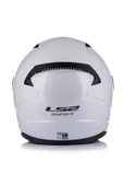 LS2 Rapıd 2 Beyaz Fullface Motosiklet Kaskı Gri Camlı - 5