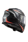 LS2 Storm 2 Racer Mat Tıtanıum-neon Turuncu Kask - 4