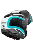 LS2 Strobe 2 Vıctory Mat Tıtanıum-beyaz-metal Mavi Kask - 7