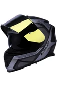 LS2 Storm 2 Faster Tıtanıum Fullface Motosiklet Kaskı Gold Camlı - 5