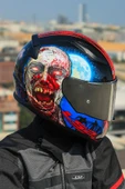 LS2 RAPID 2 ZOMBIE SİYAH-KIRMIZI KASK - 1