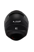 LS2 RAPID 2 MAT SİYAH KAPALI MOTOSİKLET KASKI GÖKKUŞAĞI CAMLI - 3