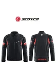 Scoyco JK176 WATERPROOF 4 MEVSİM MOTOSİKLET MONTU SİYAHKIRMIZI thumbnail 5