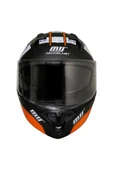 MTS M-966 Çeneaçılır Motosiklet Kaskı Turuncu - 3