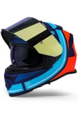 LS2 Storm 2 Slant Mat Mavi Turuncu Kask - 3