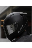 LS2 Rapıd 2 Race Mat Siyah Fullface Motosiklet Kaskı Gri Camlı - 3