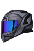 LS2 Storm 2 Faster Tıtanıum Fullface Motosiklet Kaskı Gökkuşağı Camlı thumbnail 2