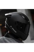 LS2 Rapıd 2 Race Mat Siyah Full Face Motosiklet Kaskı Siyah Camlı thumbnail 3