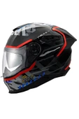 Nexx Y.100r Urbangram Mat Siyah-kırmızı Kask - 1