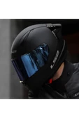 LS2 Rapıd 2 Race Mat Siyah Fullface Motosiklet Kaskı Mavi Camlı thumbnail 1