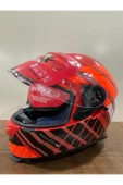 Scoyco X507 GÜNEŞ VİZÖRLÜ KAPALI MOTOSİKLET KASKI TURUNCU - 4