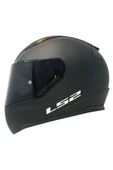 LS2 Rapıd 2 Mat Siyah Kapalı Motosiklet Kaskı Siyah Camlı - 2