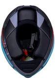 LS2 Storm 2 Slant Mat Mavi Turuncu Kask - 5