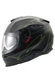 Nexx Y.100 B-sıde Mat Siyah-yeşil Kask - 1