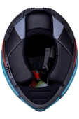 LS2 Storm 2 Slant Mat Mavi Turuncu Kask - 6