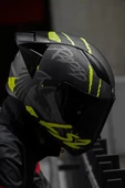 LS2 Rapıd 2 Race Raven Mat Siyah-gri-neon Sarı Kask - 2