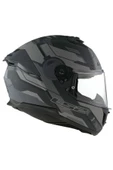 LS2 STREAM 2 SHADOW MAT GRİ FULLFACE MOTOSİKLET KASKI - 4