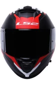 LS2 Storm 2 Nerve Kırmızı  Full Face  Motosiklet Kaskı Siyah Camlı - 3