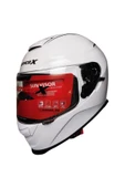 Scoyco X507 Güneş Vizörlü Kapalı Kask Beyaz - 2