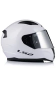 LS2 Rapıd 2 Beyaz Fullface Motosiklet Kaskı Gri Camlı - 3