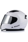 LS2 Rapıd 2 Beyaz Fullface Motosiklet Kaskı Gri Camlı - 2