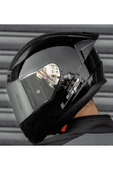 LS2 Rapıd 2 Race Parlak Siyah Full Face Motosiklet Kaskı Gri Camlı thumbnail 1