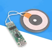 Kablosuz Şarj Modülü  5W 1A Mobil Akıllı Telefon Oyuncak Pil Şarj Transmiter Micro Usb Samsung Apple XY602 thumbnail 7