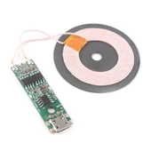 Kablosuz Şarj Modülü  5W 1A Mobil Akıllı Telefon Oyuncak Pil Şarj Transmiter Micro Usb Samsung Apple XY602 thumbnail 4