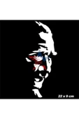 22 Cm Beyaz Atatürk Silüet Sticker - 1