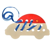 Happy Junior Eğitici Oyuncak İp Geçirme Araba - 3