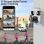 Cmr59 4K Dış Mekan Tasarımı Uyumlu Yüz Tanıma Gelişmiş Akıllı Gece Görüşlü Güvenlik Kamerası - 3