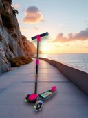 Swing Scooter Işıklı - Pembe (Kutulu) - 1