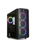 PowerBoost X58RGB USB 3.0 Mesh 4xRGB Fanlı Kasa (PSU Yok) - 1
