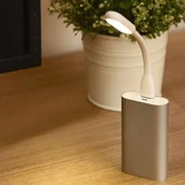 Usb Led Lamba 15cm Beyaz Renk Işık  Portatif Taşınabilir Gece Lambası Masa Aydınlatma Kamp Bilgisayar Laptop Powerbank Adaptör Araba thumbnail 6