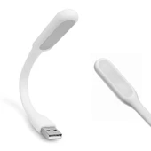 Usb Led Lamba 15cm Beyaz Renk Işık  Portatif Taşınabilir Gece Lambası Masa Aydınlatma Kamp Bilgisayar Laptop Powerbank Adaptör Araba thumbnail 3