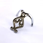 Metal Askı Vestiyer Duvar Dolap Elbise Askısı Krom Renk Mobilya Kapı Askılığı Aparatı 5 Adet thumbnail 4