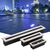 Sıva Altı Wallwasher lüks dekoratif ışık show gösteri aydınlatma açık alan enerji tasarruflu Doğa Beyaz LED A-1104 395mm x 90mm 12W - 3