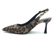 Feles Taş Detaylı Arkası Açık Stiletto Kadın Topuklu Ayakkabı thumbnail 5