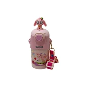 TAROS MATARA 500 ML PEMBE LİFE FİGÜRLÜ ANIMALS ÇELİK - 1