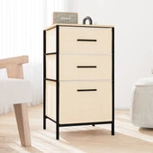 Çok Amaçlı Dolap 3 Çekmeceli Orta Boy Komodin Sehpa Çam 1601 - 4