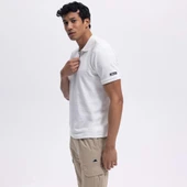 Ellesse Erkek Kırık Beyaz Fermuarlı Polo Yaka Tişört EM493 - 5