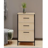 Çok Amaçlı Dolap 3 Çekmeceli Orta Boy Komodin Sehpa Çam 1601 - 3