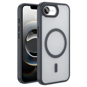 Apple iPhone 16E Kılıf Magsafe Şarj Özellikli Mat Arka Yüzey Redclick Sio Kapak thumbnail 1